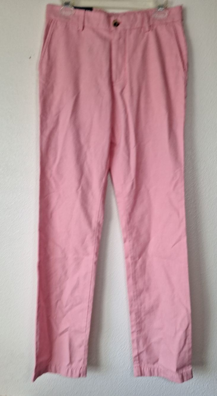 Vineyard Vines Pants Mens 30x34 Burgee Pink Chino Classic Fit Preppy Pima Easter